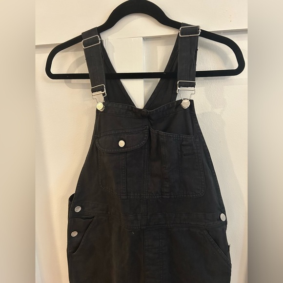 Outerknown black voyage overalls raw hem - Picture 2 of 6